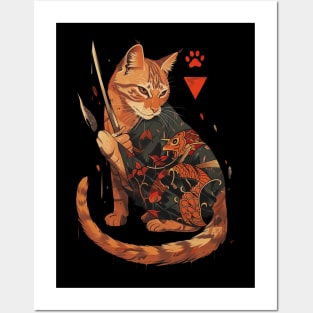 Cat Ninja Mastery Clawed Assassin Posters and Art